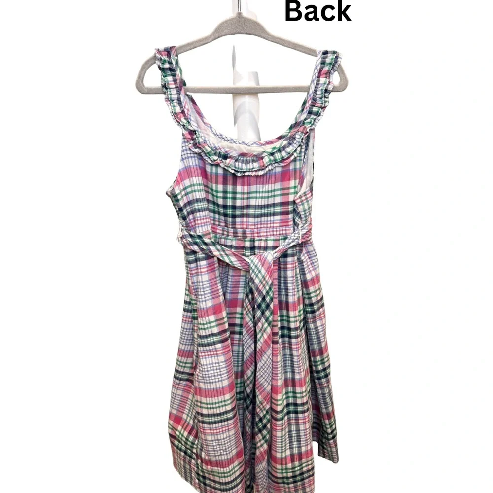 Ralph Lauren Girls Plaid Ruffle Dress – Size 6X - Picture 5 of 6